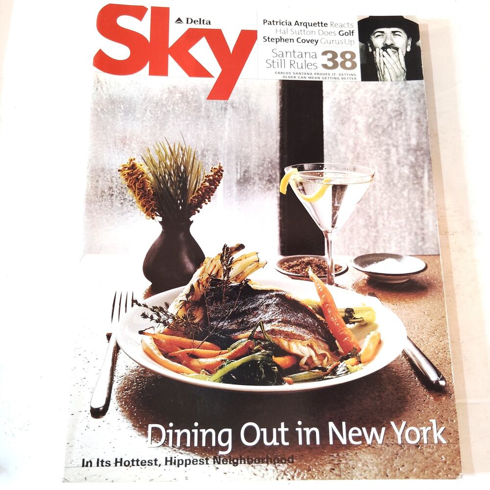 Delta SKY In-Flight Magazine April 2000 - Patricia Arquette, Hal Sutton, Santana